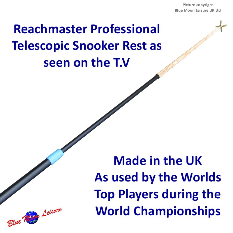 Reachmaster professional extending telescopic snooker table rest from Blue Moon