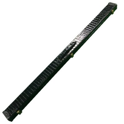 Black croc style snooker and pool cue case for butt jointed snooker or pool cue